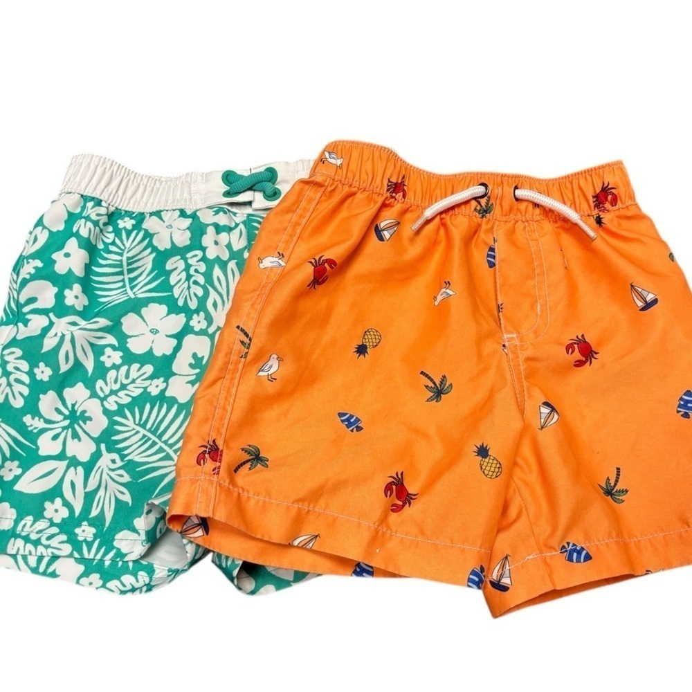 Set of 2T Wonder Nation & Carter’s Swim Shorts. Exlt cndtn. 15% off w 2+ bundle